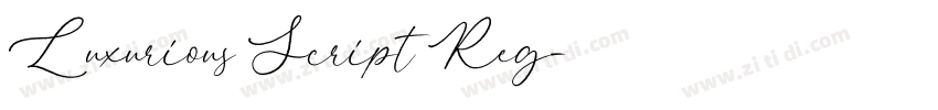 Luxurious Script Reg字体转换